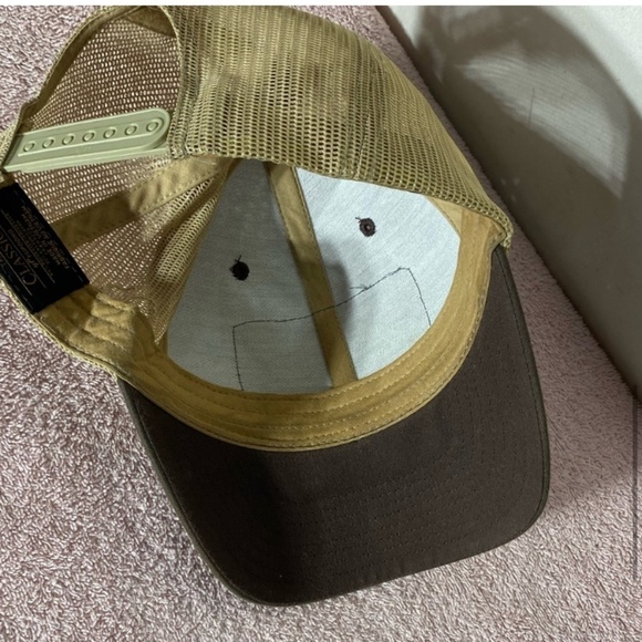 The Classics Brown Berta Brand Mesh Back Snap Back Trucker Hat - Picture 9 of 12